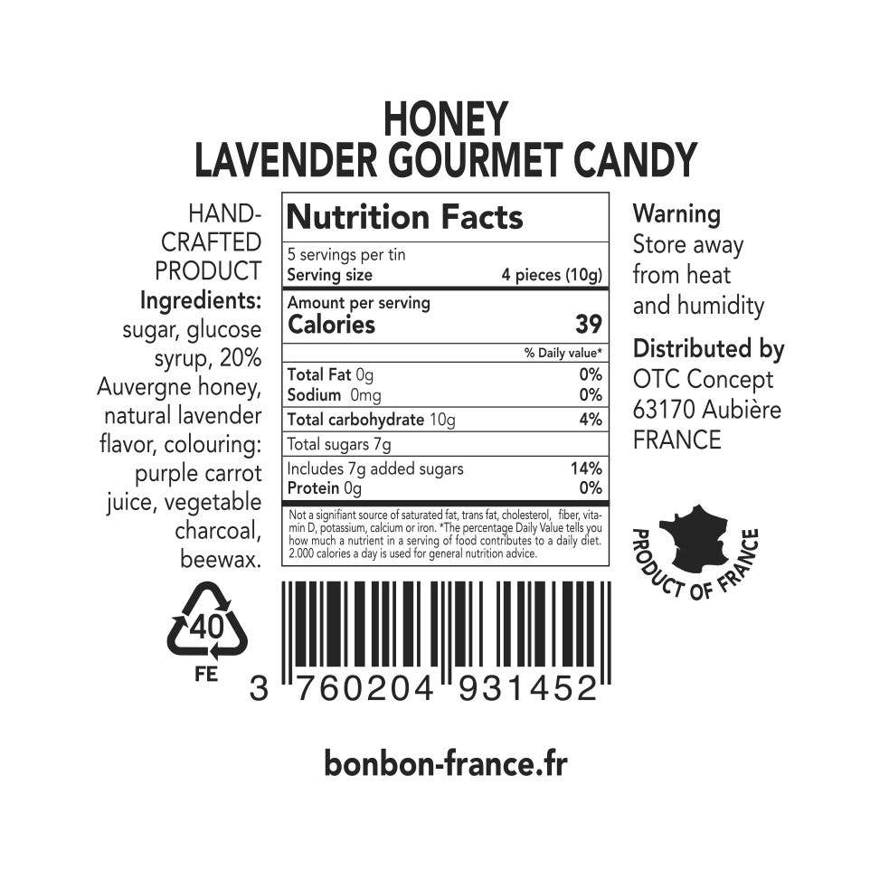 French Hard Candies - Saint-Ange Honey Lavender