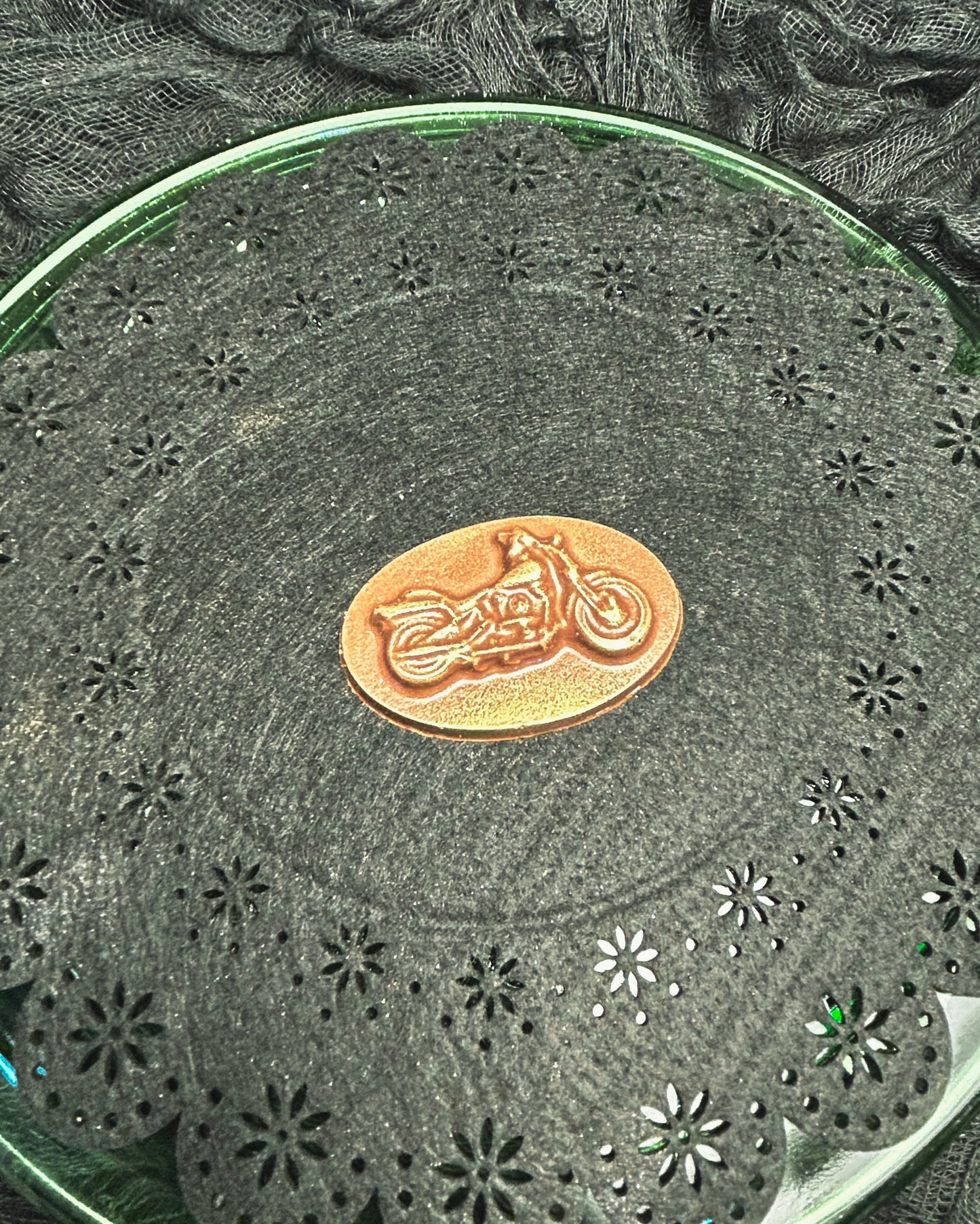 Motorcycle Chocolate Medallion