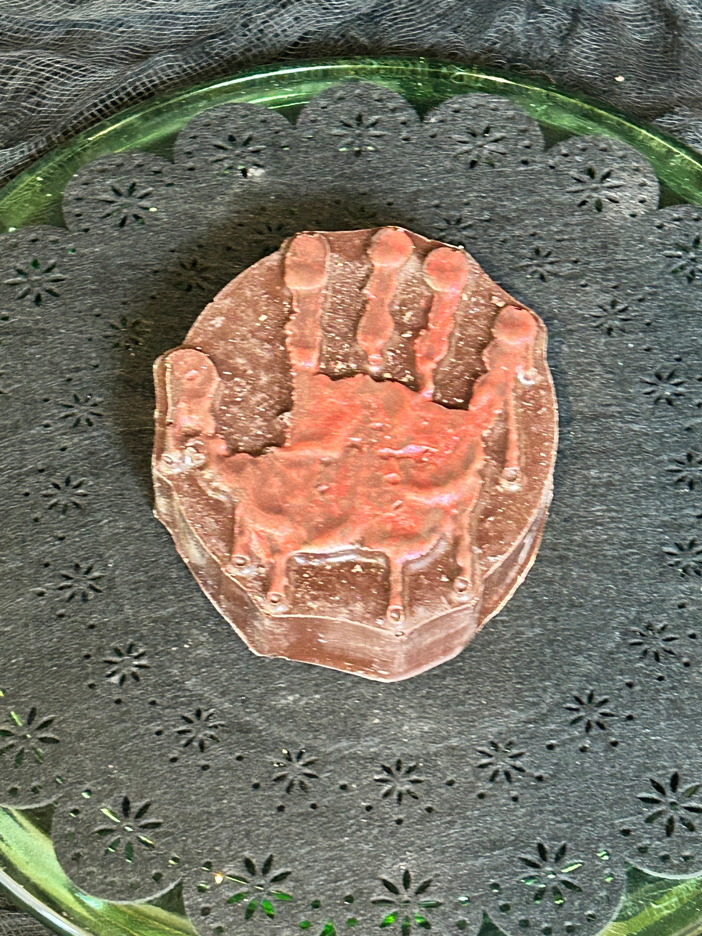 Bloody Hand Print Filled Chocolate