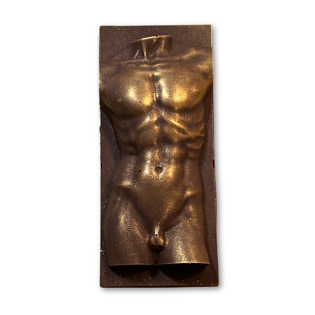 Chocolate Naked Male Torso