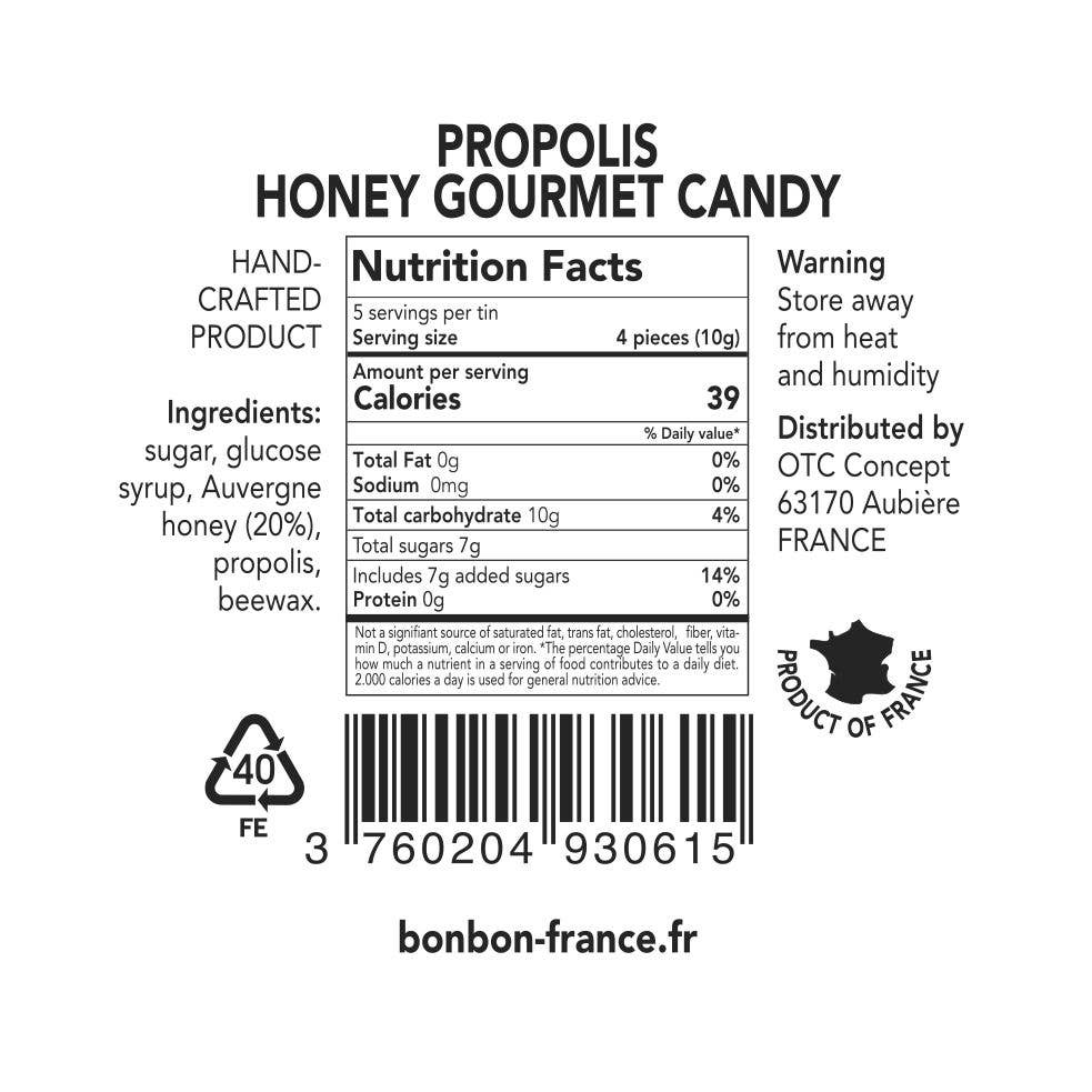 French Hard Candies - Saint-Ange Honey Propolis