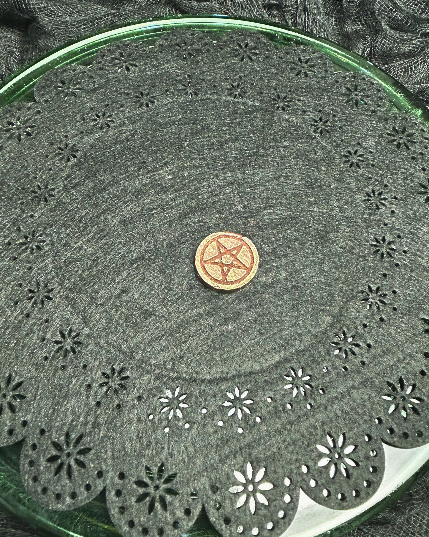 Chocolate Pentagram Medallions, Set of 6