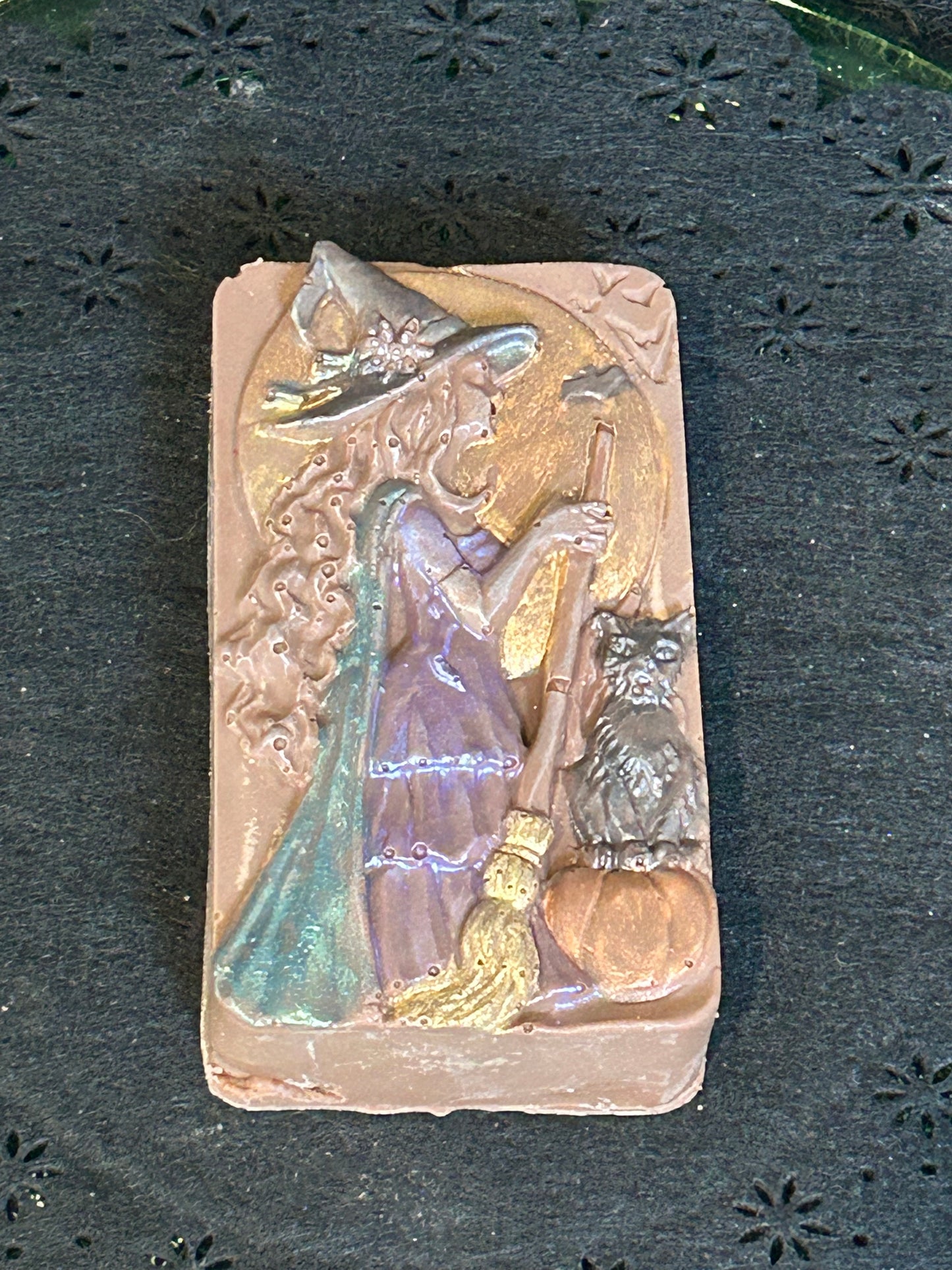 Witch with Cat Filled Chocolate