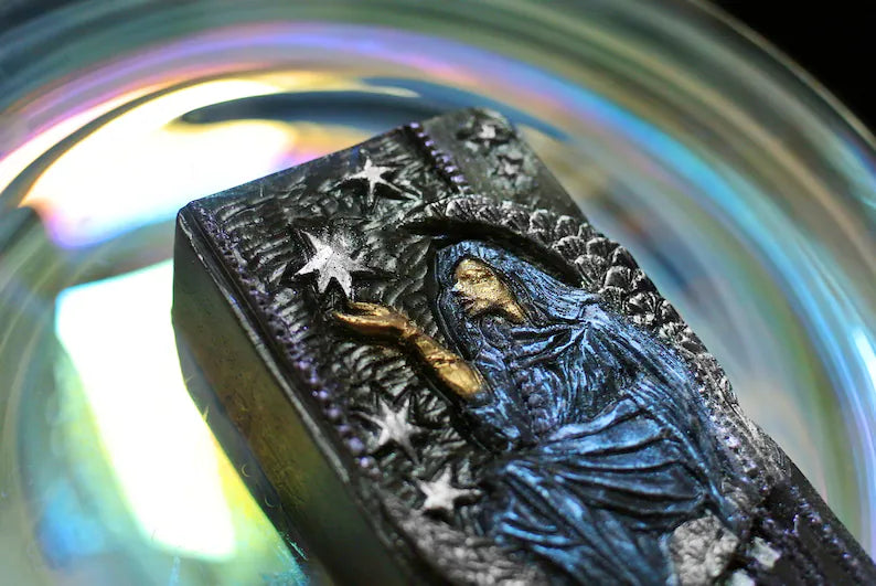 Lady with Moon Filled Chocolate
