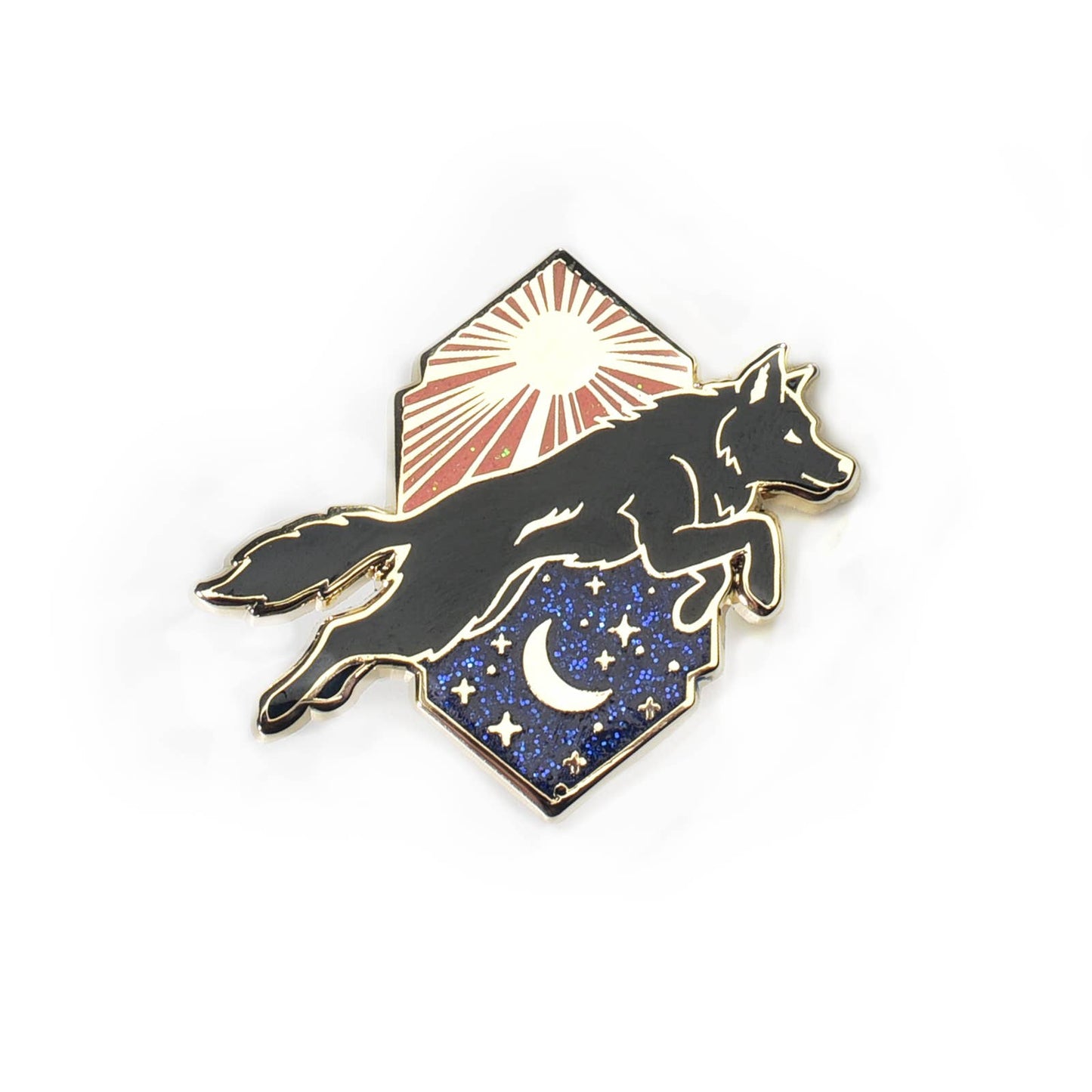 Wolf Enamel Pin