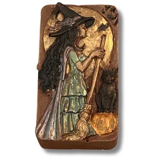 Witch with Cat Filled Chocolate