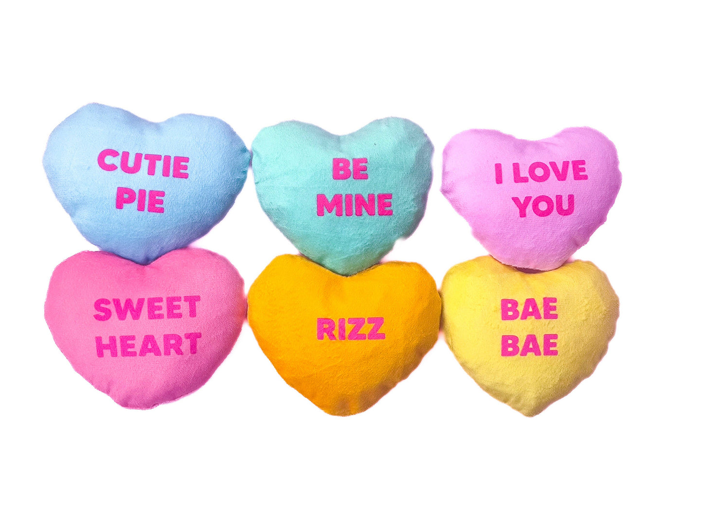 Sweet Candy Hearts Plushies Pillow