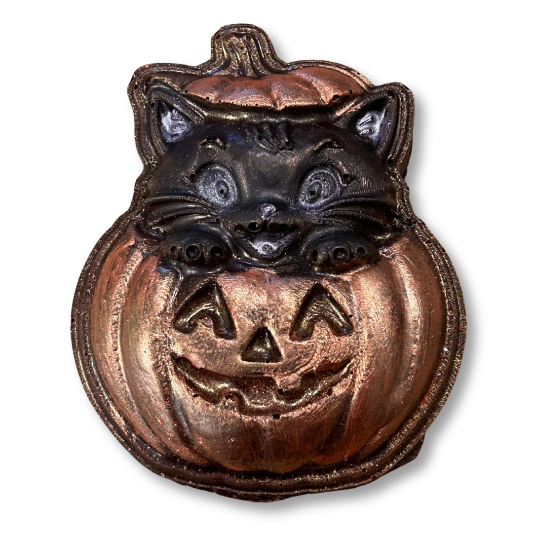 Black Cat in Pumpkin Filled Chocolate