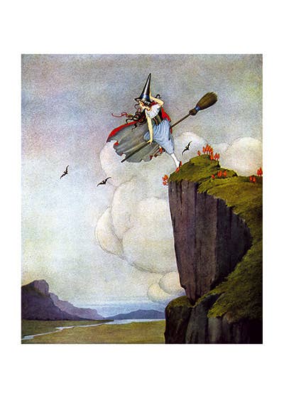 Witch Taking Flight