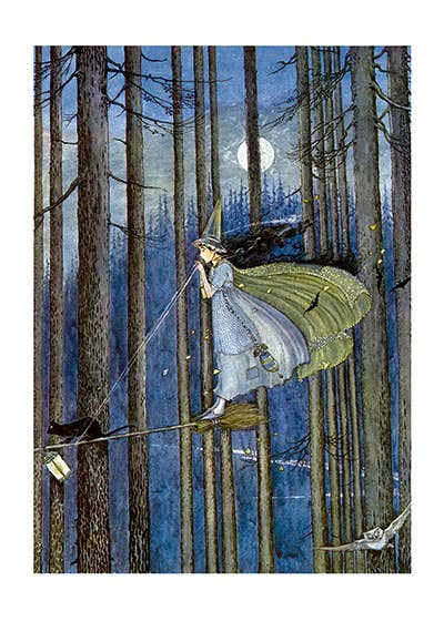 Witch On Her Broomstick