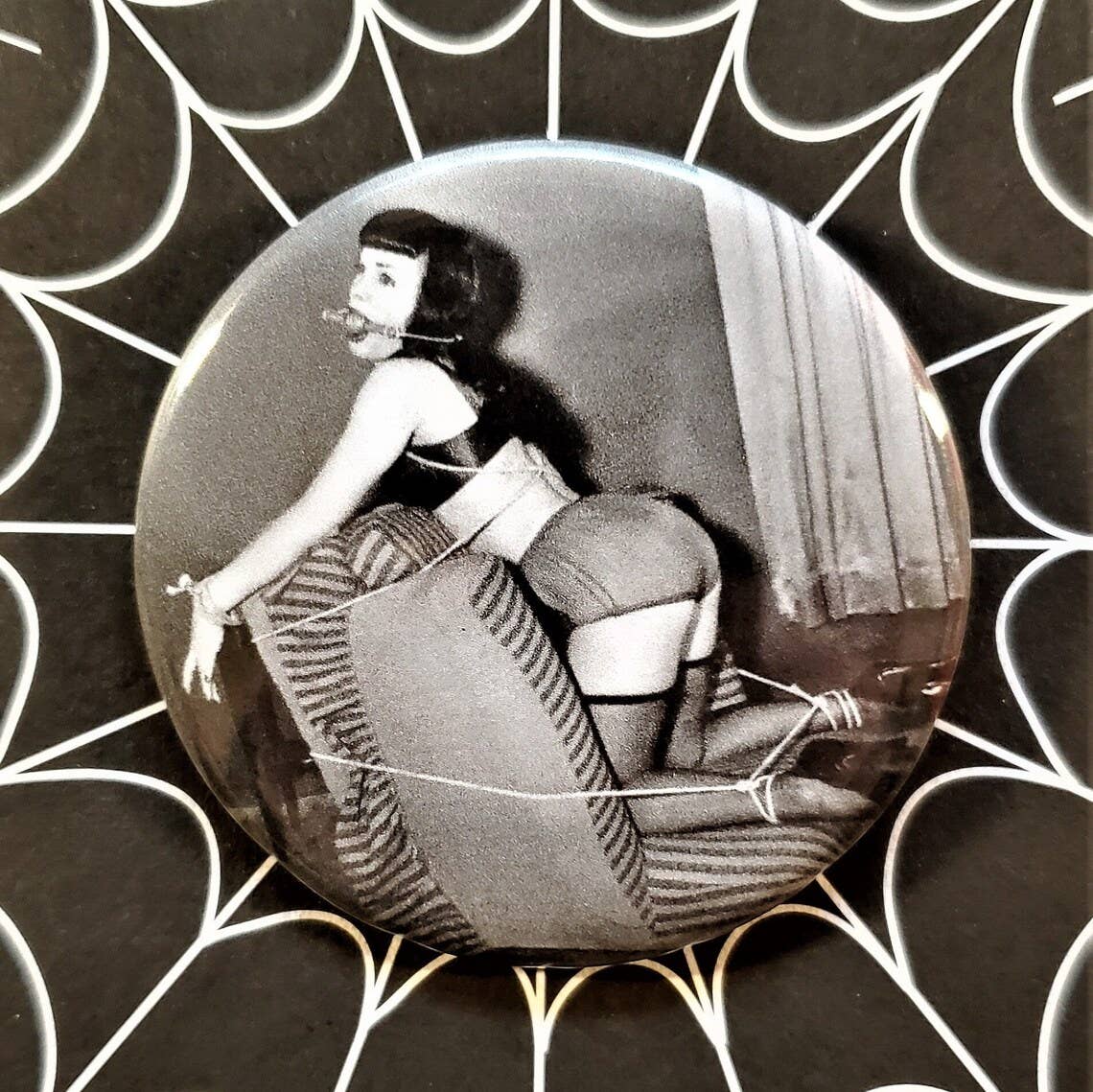 Vintage Bondage Large Button Set of 4