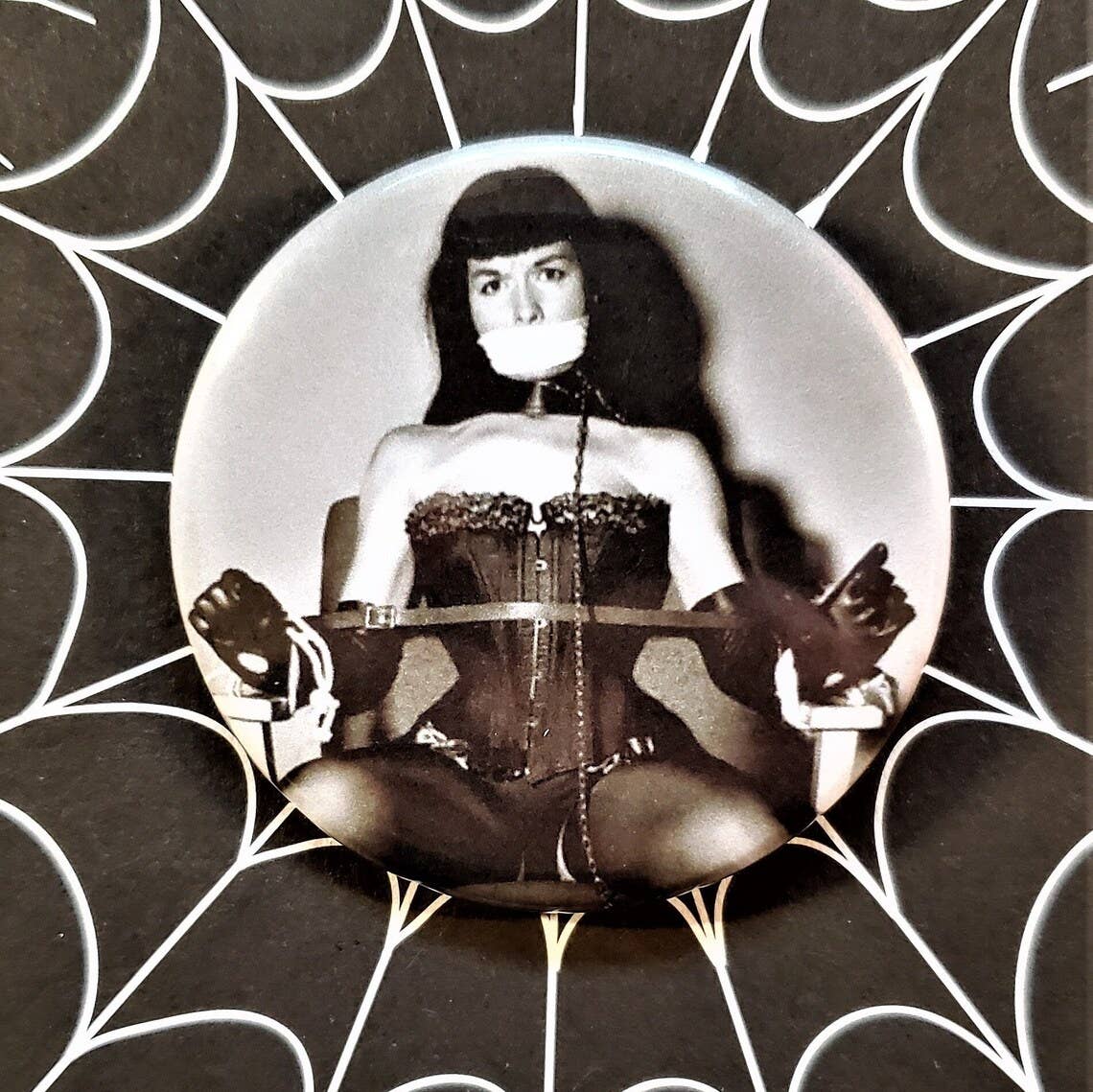 Vintage Bondage Large Button Set of 4