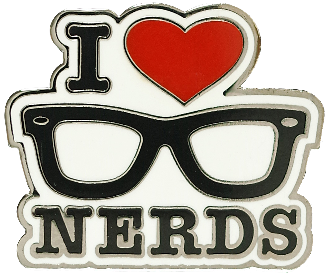 I Love Nerds Hard Enamel Pin
