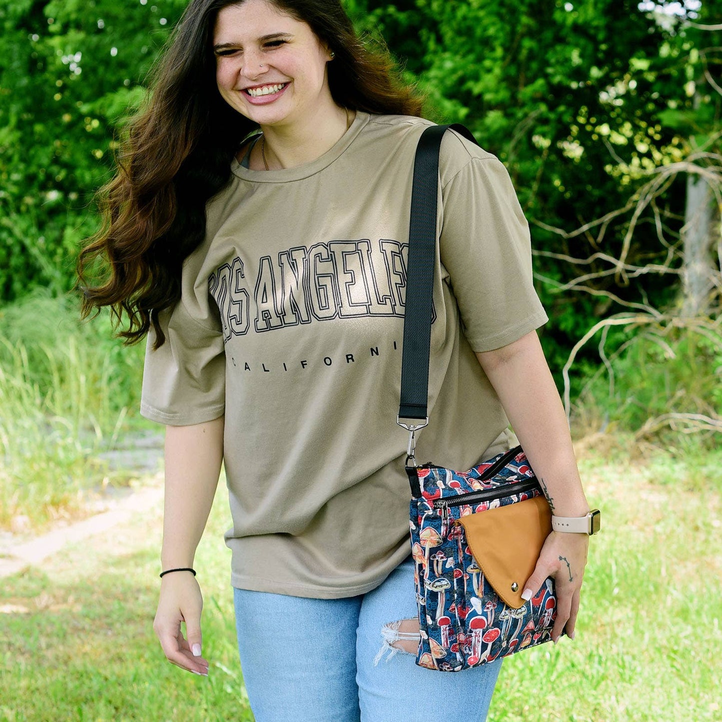 Midnight Black Sidetrack Crossbody