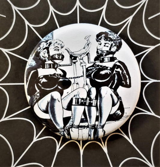 Vintage Pulp Bondage 6 / 2.25" Large Button