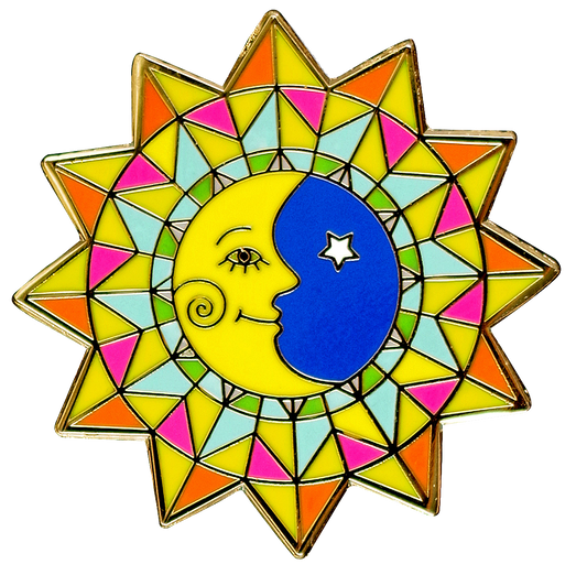 Sun & Moon Hard Enamel Pin