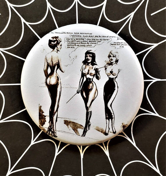 Vintage Pulp Bondage 1 / 2.25" Large Button