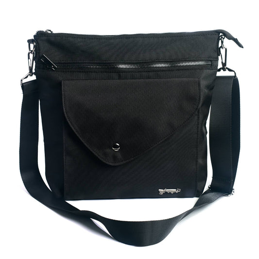 Midnight Black Sidetrack Crossbody